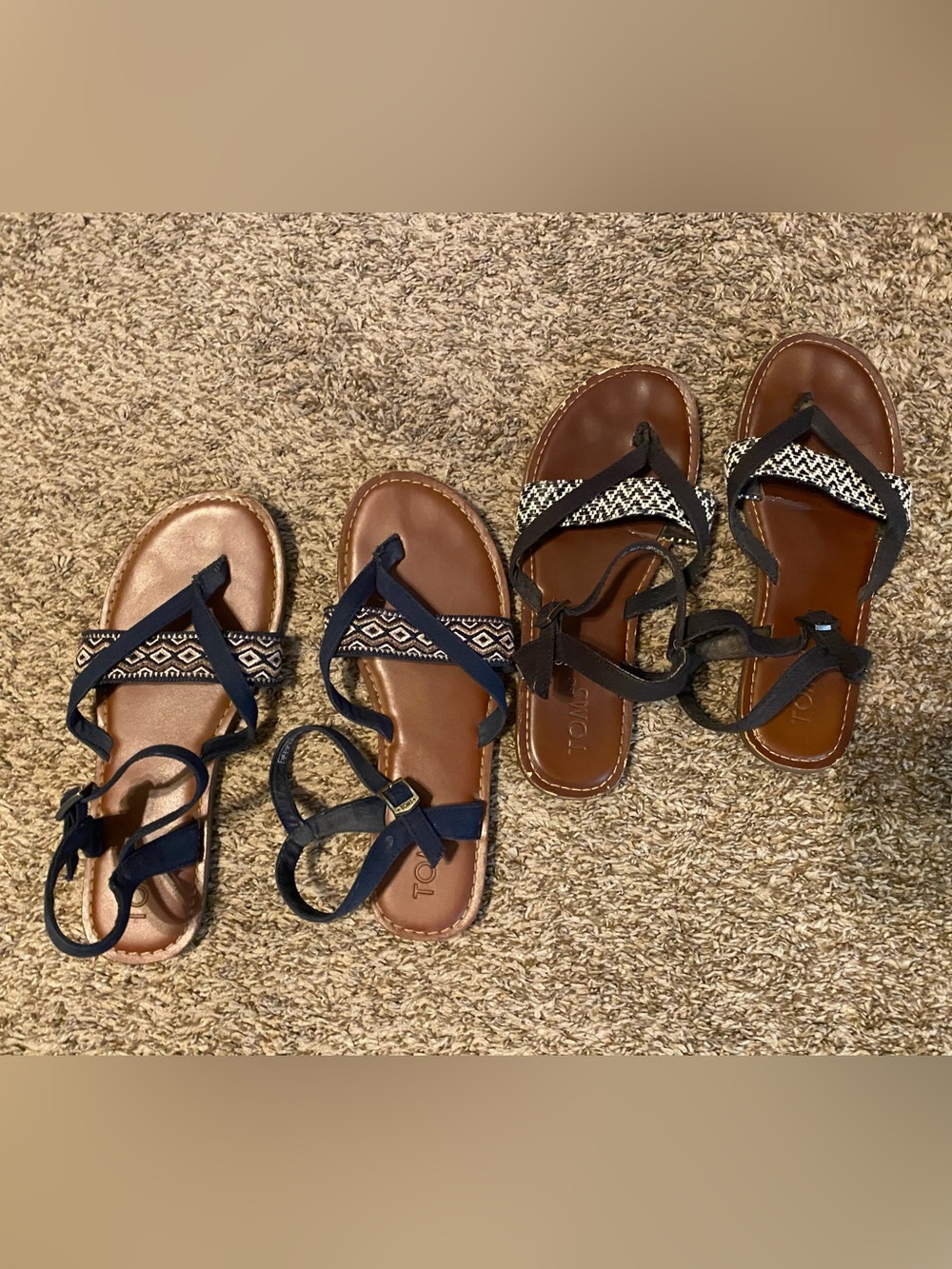 TOM’S Lexie Sandals set of two size 7